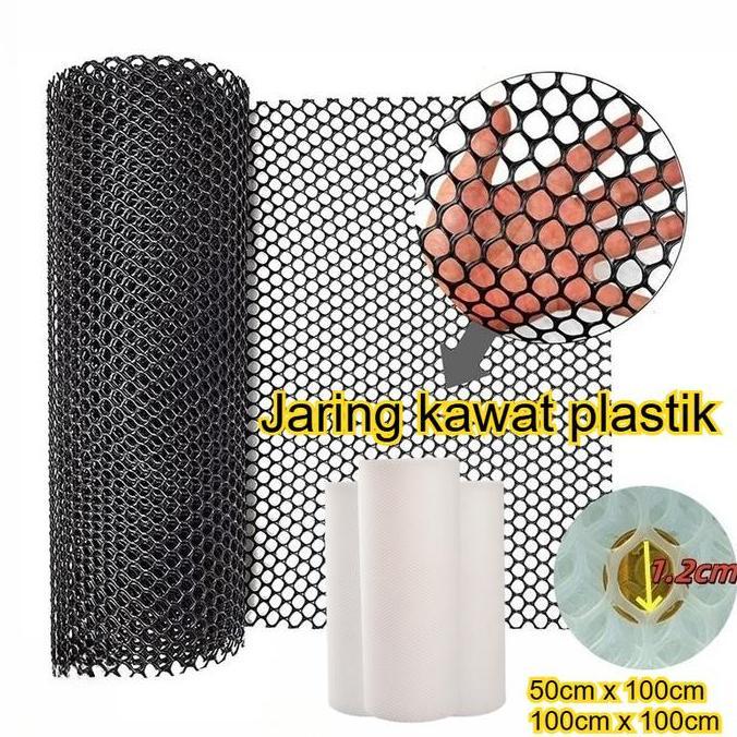CROWHEAY Jaring Kawat Plastik Heksagonal / Jaring Kawat Parabola / Lebar 1m / Jaring Kawat Plastik H