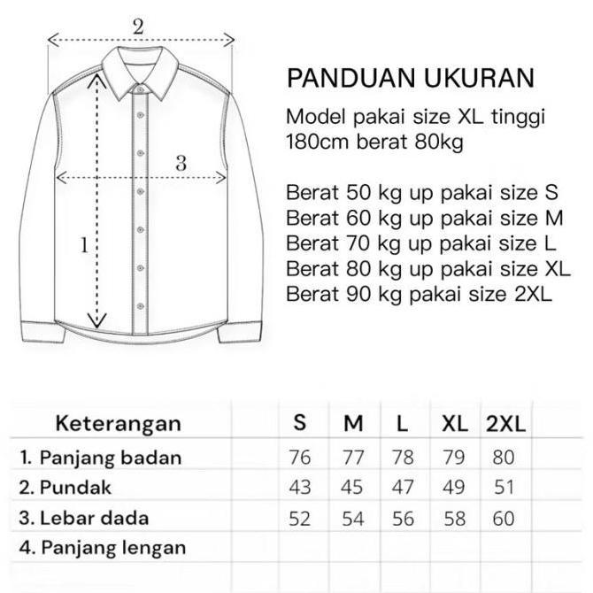 Peternation kemeja flanel pria wool basic panjang regular fit  PT113 High Kerah Kotak (TERBAIK) (TER