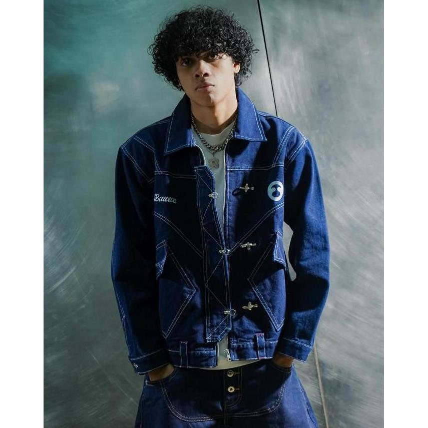 Bawwa | Jaket DENIM WASH (BAHAN TEBAL) FIREMAN CLASP | BECKMAN SERIES | Jaket FIREMAN CLASP (TERBAIK