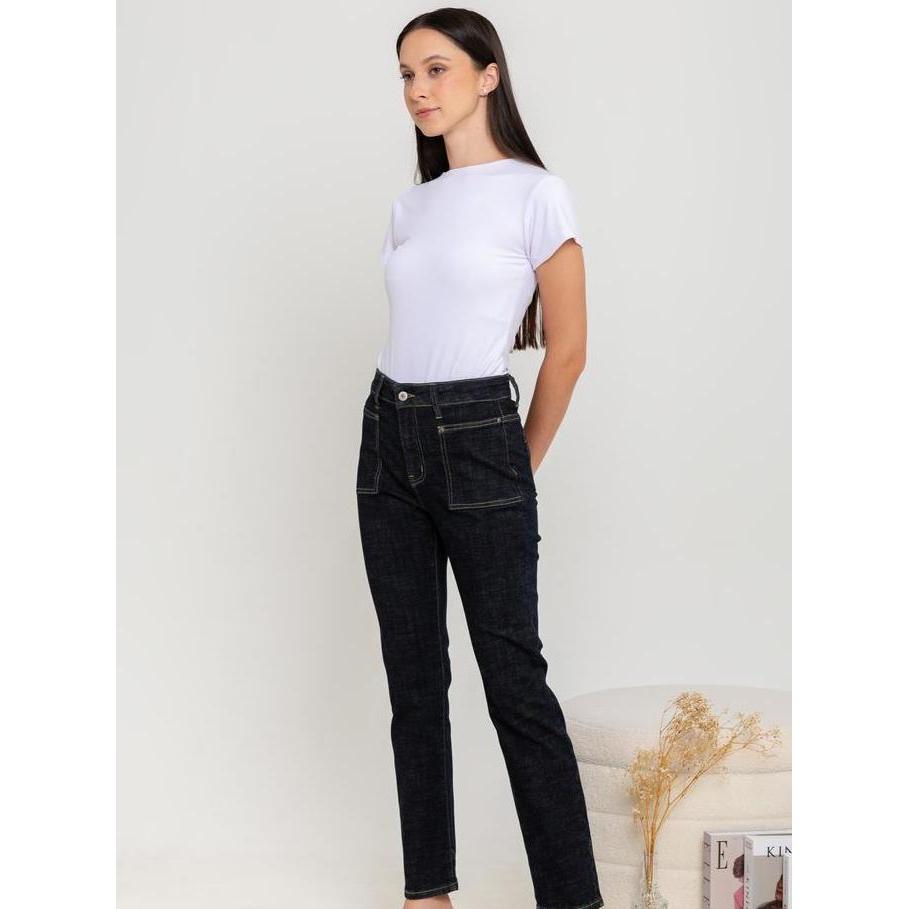 Jeans Wanita 2023 Celana Hitam Bintik Panjang C132 CAP (TERBAIK) (TERBARU) (TERMURAH)