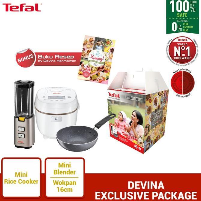 Tefal Chef Devina Exclusive Box Rice Cooker Blender Wajan