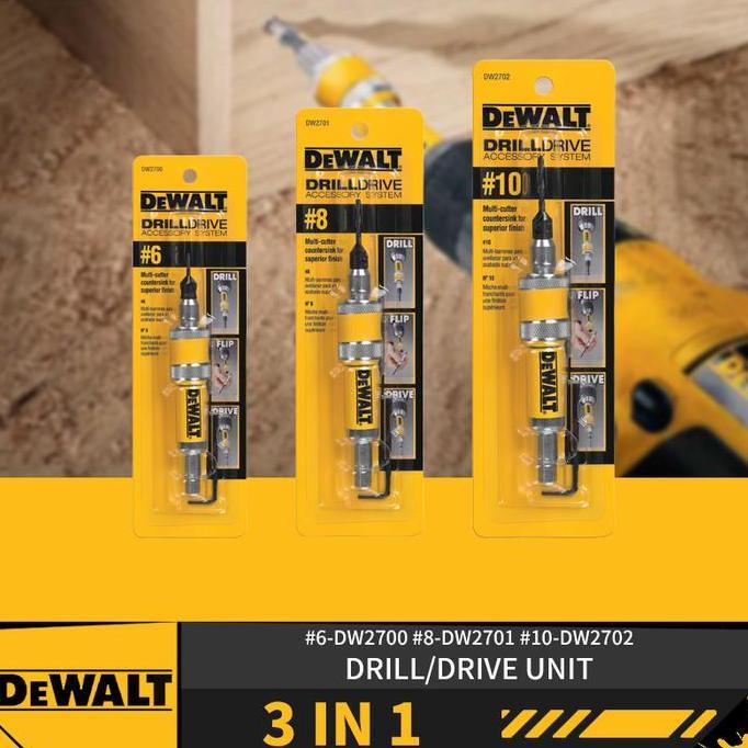 BEBAS ONGKIR - DeWALT COUNTERSINK DRILL N DRIVE #6 #8 #10 Mata Bor