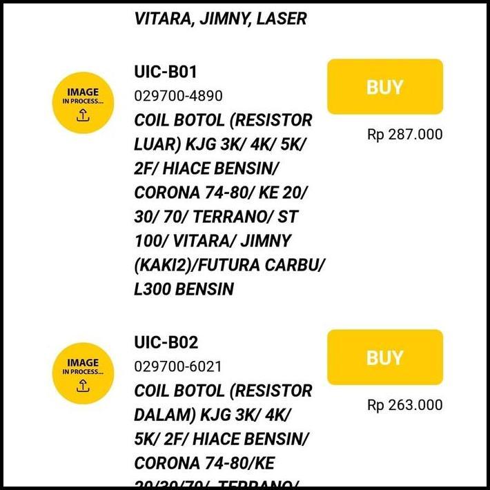 BEST DEAL COIL KUIL BOTOL STECKER KIJANG CARRY FUTURA KATANA 