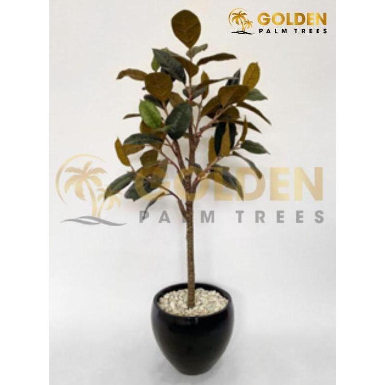 Terlaris Pohon Artificial Karet Kebo (Rubber Plant) + Pot