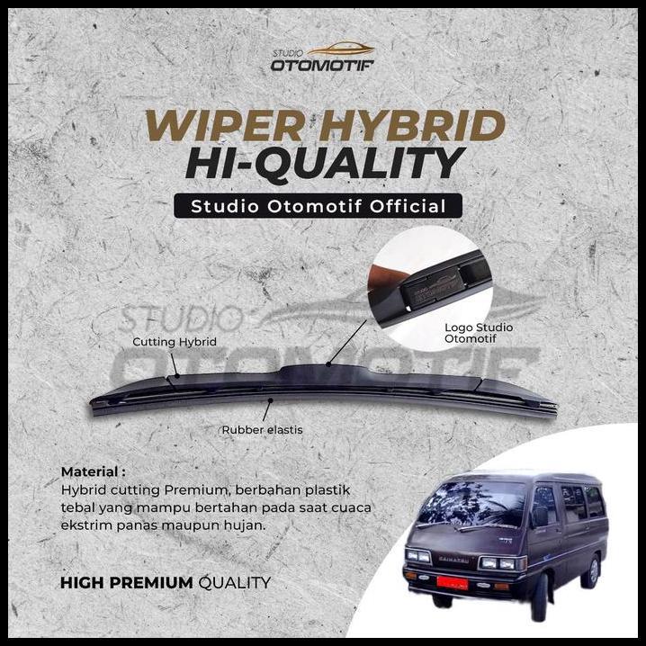 TERLARIS WIPER ZEBRA 1.0 1987-1990 HYBRID OFFICIAL STUDIO OTOMOTIF 2 PCS 