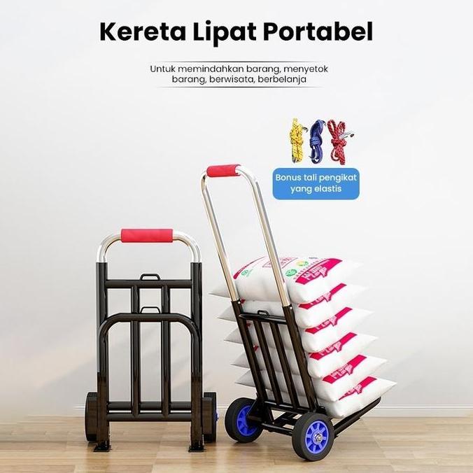 Trolley Besi Lipat /Trolley Lipat Bahan Besi /Trolley/ Troli /Troly /Trolley Barang Serbaguna Beli M
