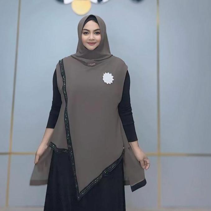 Jilbab Tunik Queenza| Hijab Instan | Jilbab Instan | Hijab Tunik| Pesta