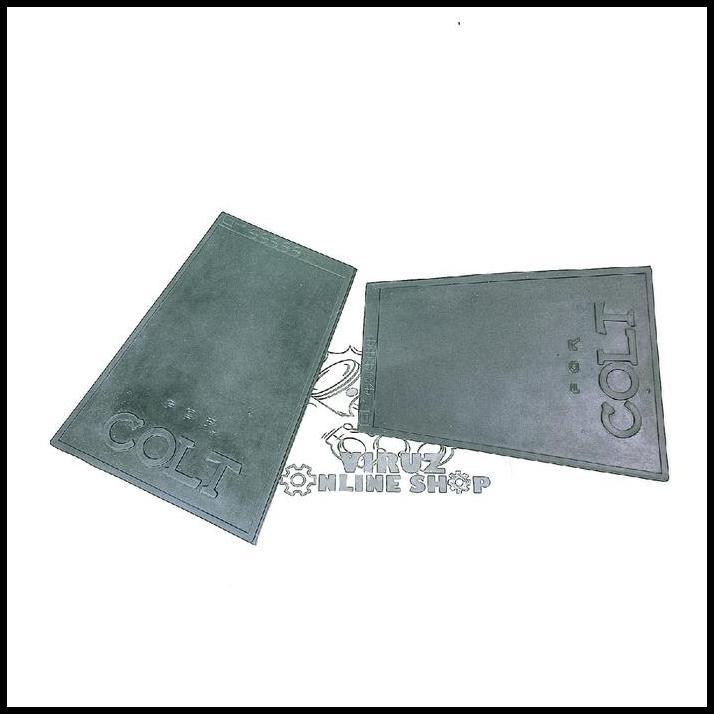 TERLARIS MUD FLAP KEPET LUMPUR RODA BELAKANG KARET MITSUBISHI COLT T120 L300 1SET 