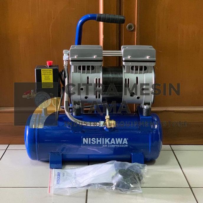 Promo Air Compressor Oil Less Nishikawa Nac-5510 E Kompresor