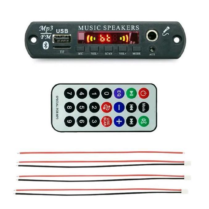 (ACS) Modul Amplifier Stereo Mp3 Player Bluetooth 160W Plus Bass Treble Mic Echo Karaoke