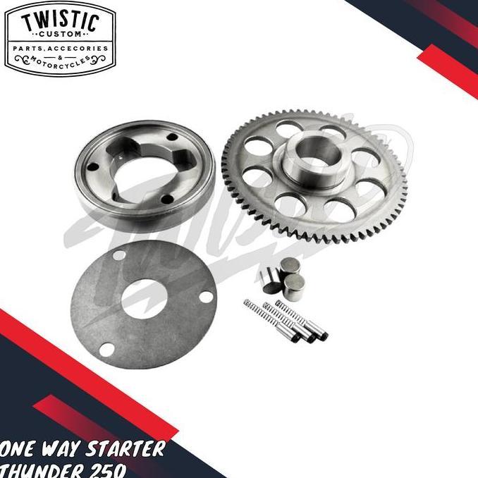 One Way Starter Clutch Gear Kopling Set Full Set Kit Paket Lengkap Motor Thunder 250 Gsx 250 Oem Har