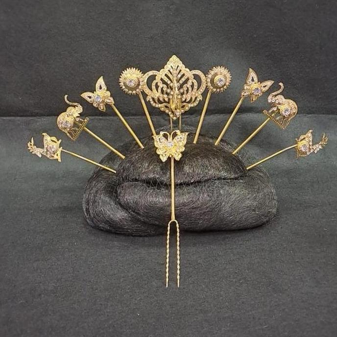 Perhiasan set alas alasan tanam lentur dodotan