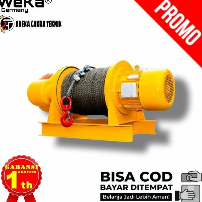 Electric Winch 2 Ton x 100 Meter WEKA Germany