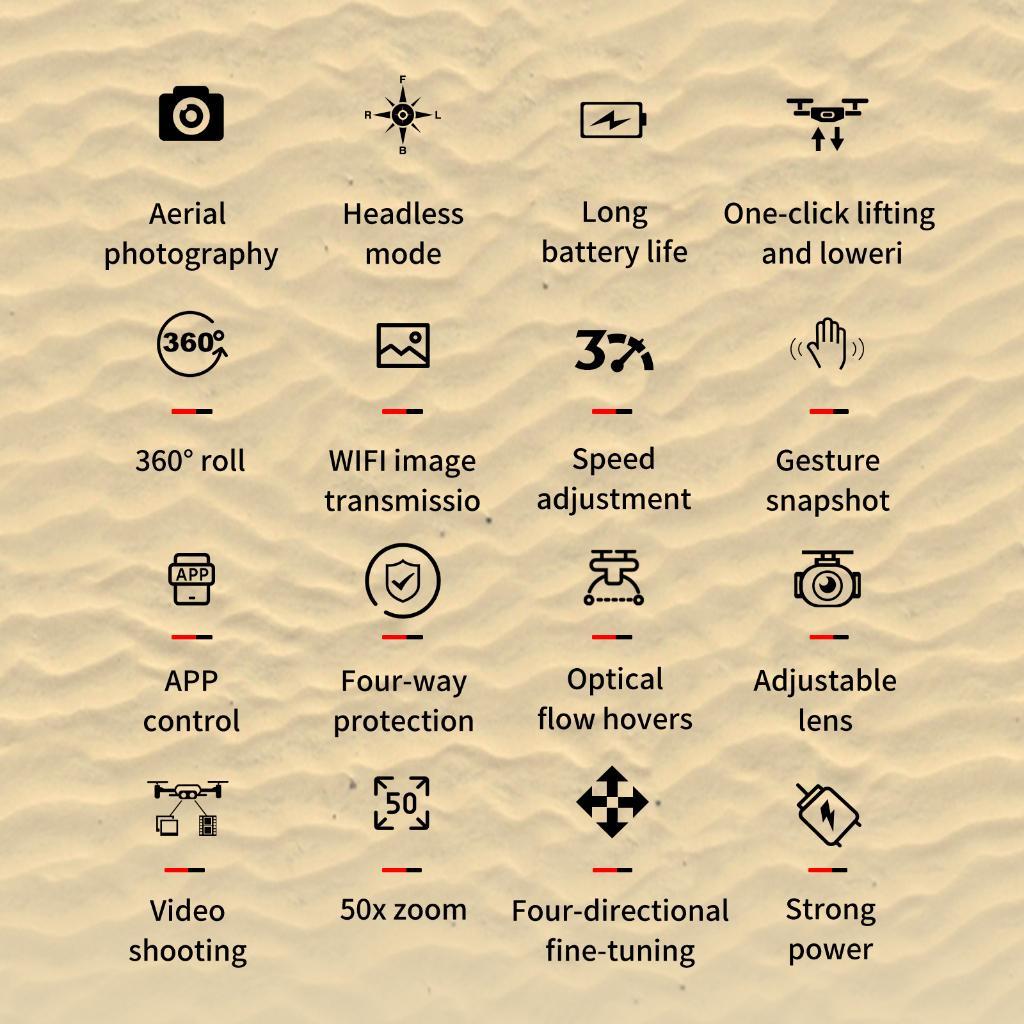 Coolkidz Yl3 Quadcopter Mini Drone 4K Camera Drone Fotografi Udara Jarak Jauh