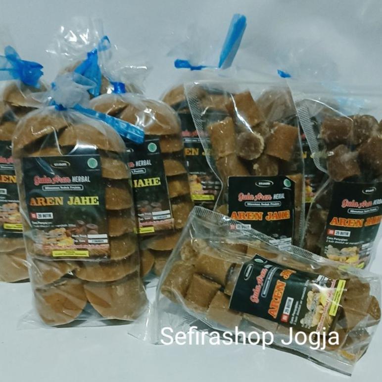 Gujahe | Gula Aren Rasa Jahe Kemasan 500 Gram & Pounch Isi 25 Pcs / Wedang Gula Jawa Aren / Minuman 