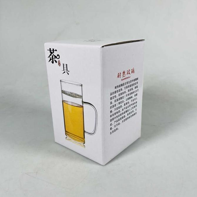 PUMERIA Gelas Cangkir Teh Saringan Kaca Tahan Panas Api Infuser Mug - P34