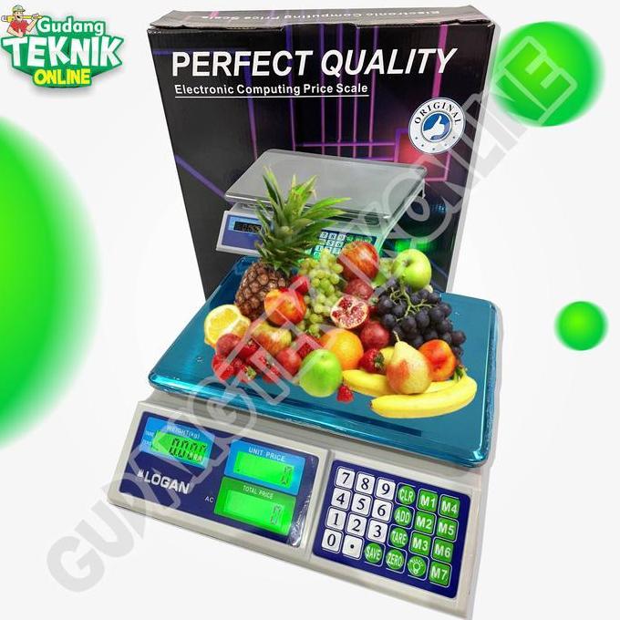 DHEALOKA Timbangan Duduk Digital 30KG RC-14 LOGAN / Timbangan Digital Sayuran Buah Beras Laundri 30 