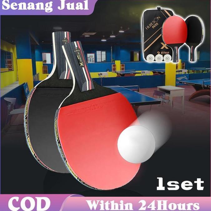LUMIERE HUISHENG Set Bat Tenis Meja Original Pingpong Tenis Meja