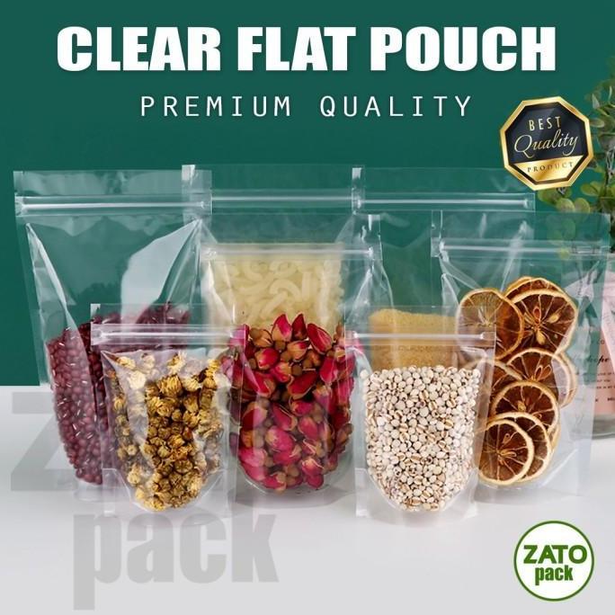 Ziplock Clear Standing 10x15 cm - plastik standing pouch - kemasan