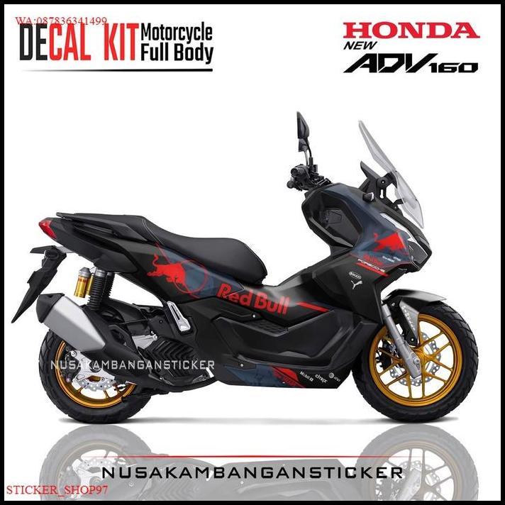 TERBARU (PREMIUM) DECAL STIKER HONDA ADV 160 BANTENG PORSCCHE MODIFIKASI