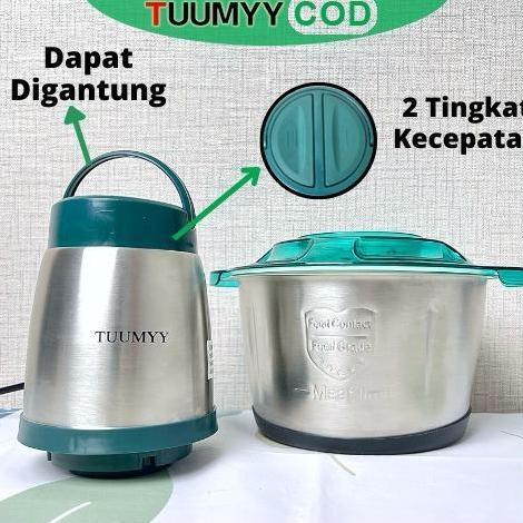 SATUAN BLENDER CHOPPER TUUMYY STAINLESS MULTIFUNGSI 2L TM-8611