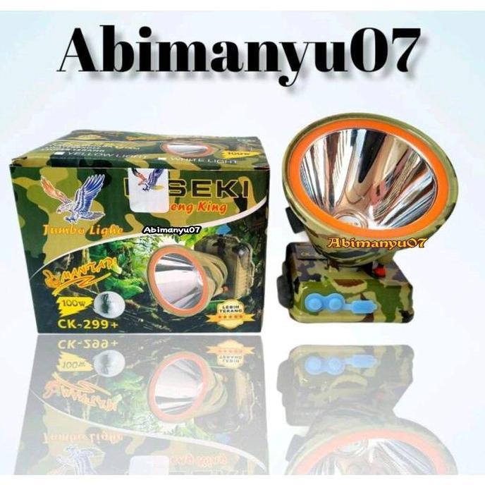 Grosir Senter Kepala Kiseki 100 Watt Body Loreng Ck 299+