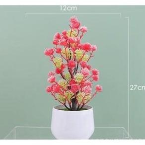 Tanaman Hias Bunga Bonsai Camelia / Bunga Hias Artificial / Tanaman Bunga Plastik Camelia bonsai  pl