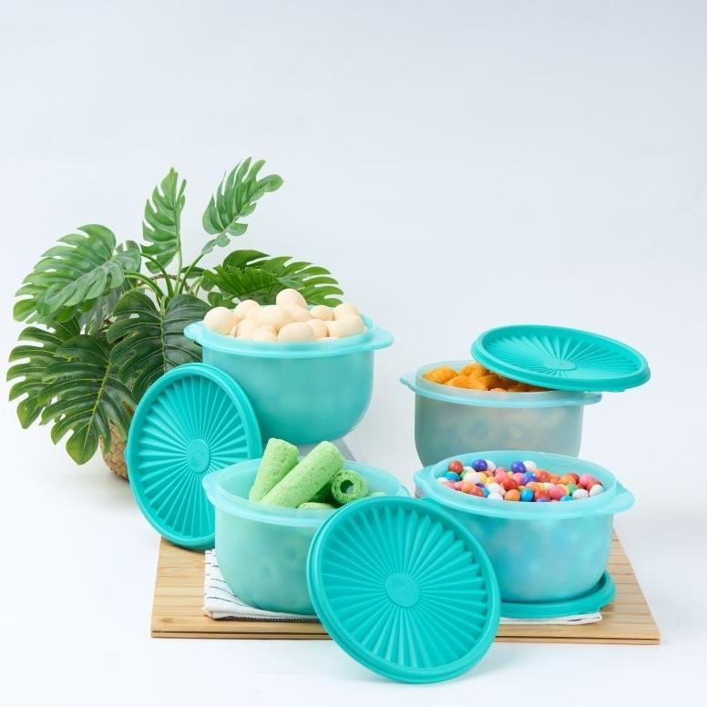 Toples Mangkok Bulat Food Container Delicia Of 4pcs