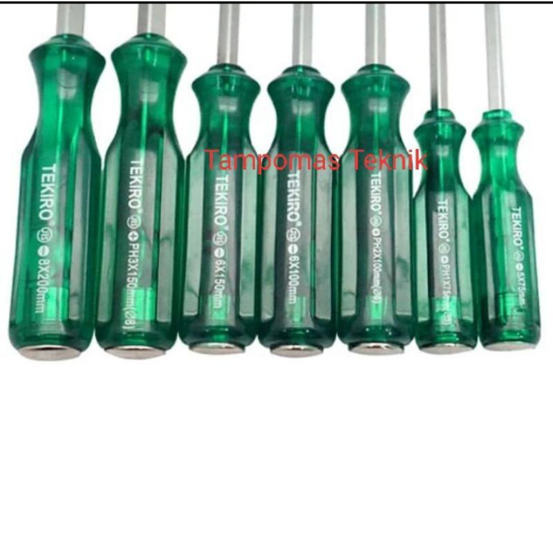 Obeng Ketok Tekiro Set 7Pcs Obeng Getok Gothru Tekiro Original