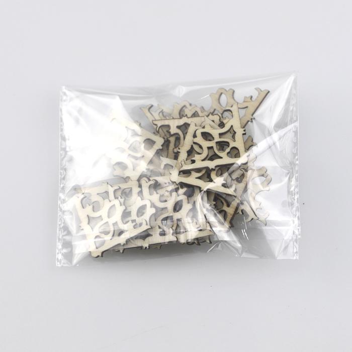 Ornamen Natal Kayu - Wooden Ornament Hiasan Dekorasi Lubang Batik Wo4