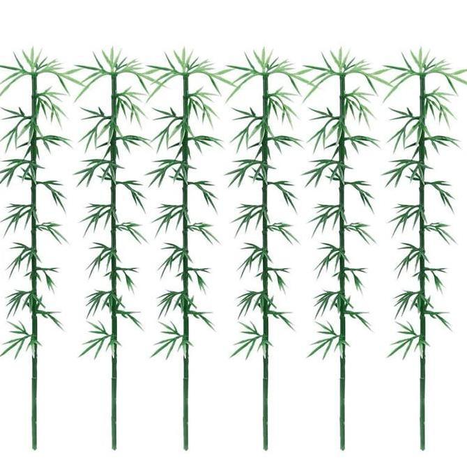 Tanaman Pohon Bambu Mini Untuk Bonsai Plastik Diorama Maket - MNB23