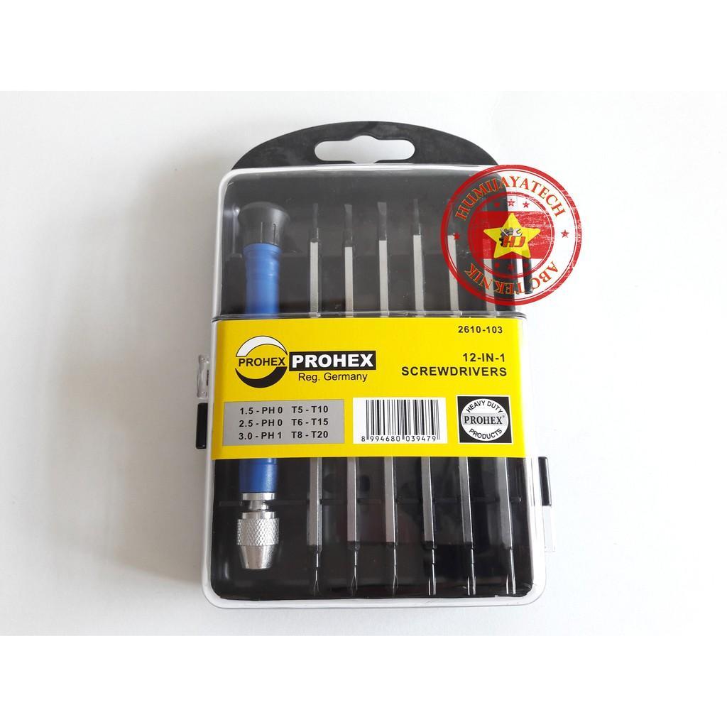 Obeng Presisi 12In1 Prohex / Obeng Set Prohex