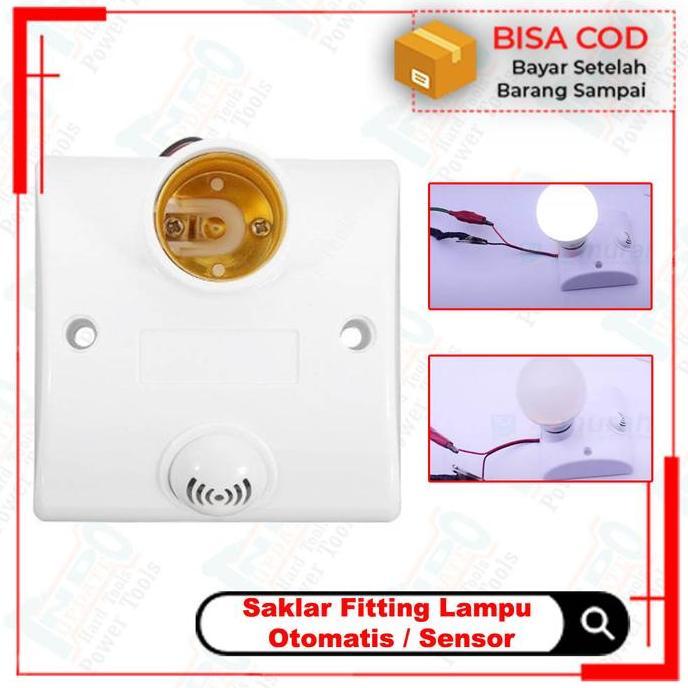Fitting Lampu Sensor Gerak - Rumah Lampu Sensor Gerak - Fitting Plafon