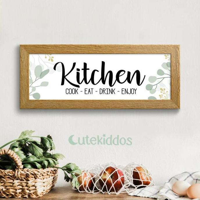 Hiasan Dinding Dapur Kitchen Room Sign Papan Tanda Tulisan Kitchen