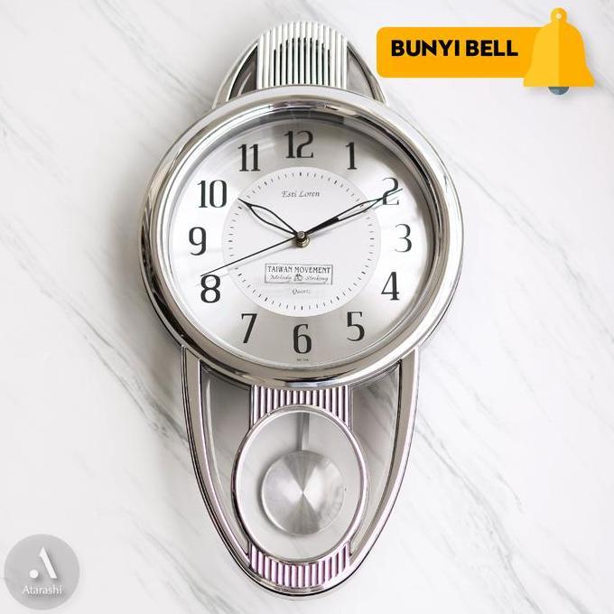 Esti Loren Jam Dinding Bandul Melody Bunyi Setiap Jam