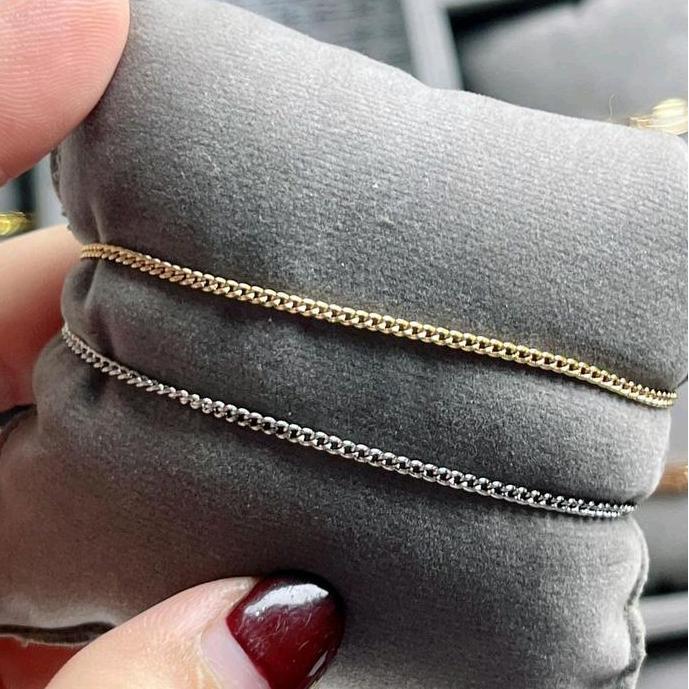Levonazi - Gelang Rantai Kecil - Gelang Titanium - Gelang Wanita Bracelet  Emas