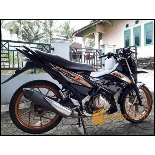 BEST DEAL (ORI) STRIPING SUZUKI SATRIA FU 150 2015 HITAM GOLD KUALITAS ORIGINAL 