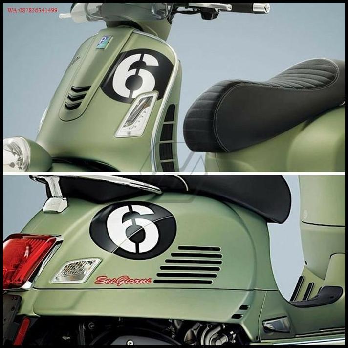 DISKON STIKER CUTTING VESPA PIAGGIO STIKER NOMOR 6 ANGKA BISA DIRUBAH 
