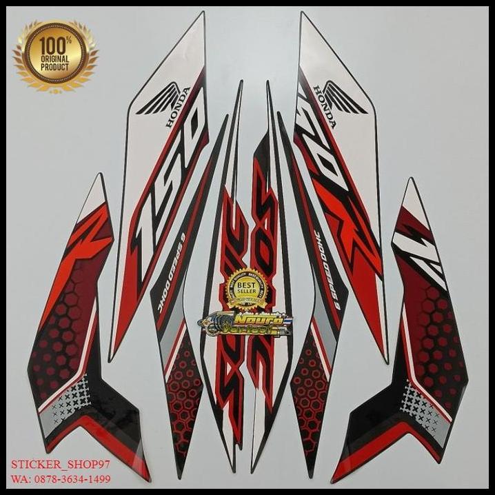 GRATIS ONGKIR (ORI) STRIPING HONDA SONIC 150 R 2019 HITAM KUALITAS ORIGINAL 