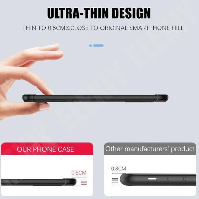 Case Clear  untuk Poco M3 Pro Acrylic Casing Hard Transparan Phone Case Bening Cover