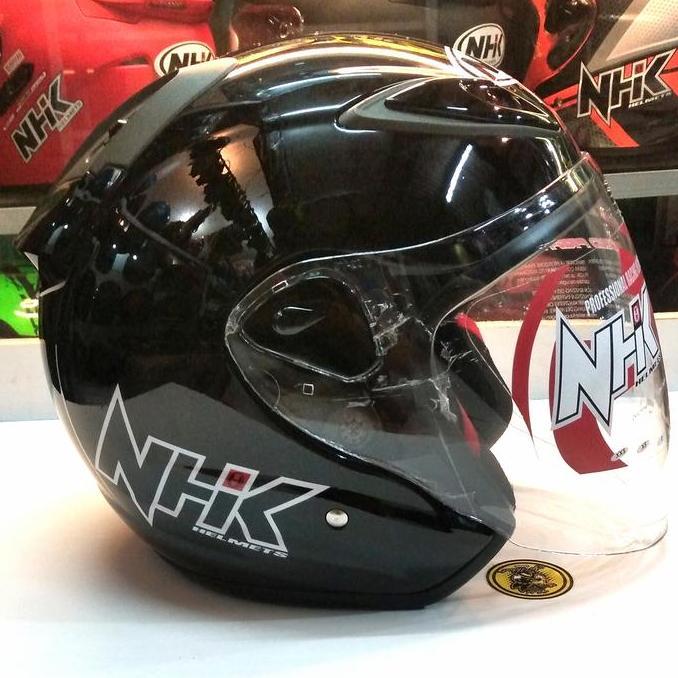 HELM NHK SOLID BLACK DOP.NMAX DOP.RED DOP murah