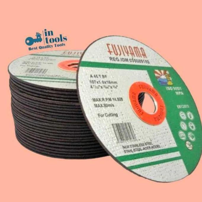 FLASH SALE Batu Potong, Mata potong besi FUJIYAMA 4" Untuk gerinda / Pack isi 25 Pcs