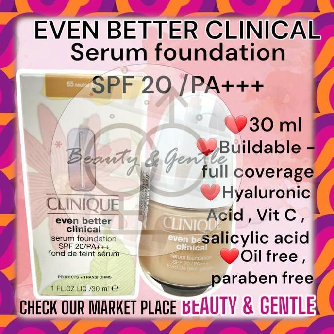New PROMO CLINIQUE Even Better Clinical Serum Foundation Broad Spectrum