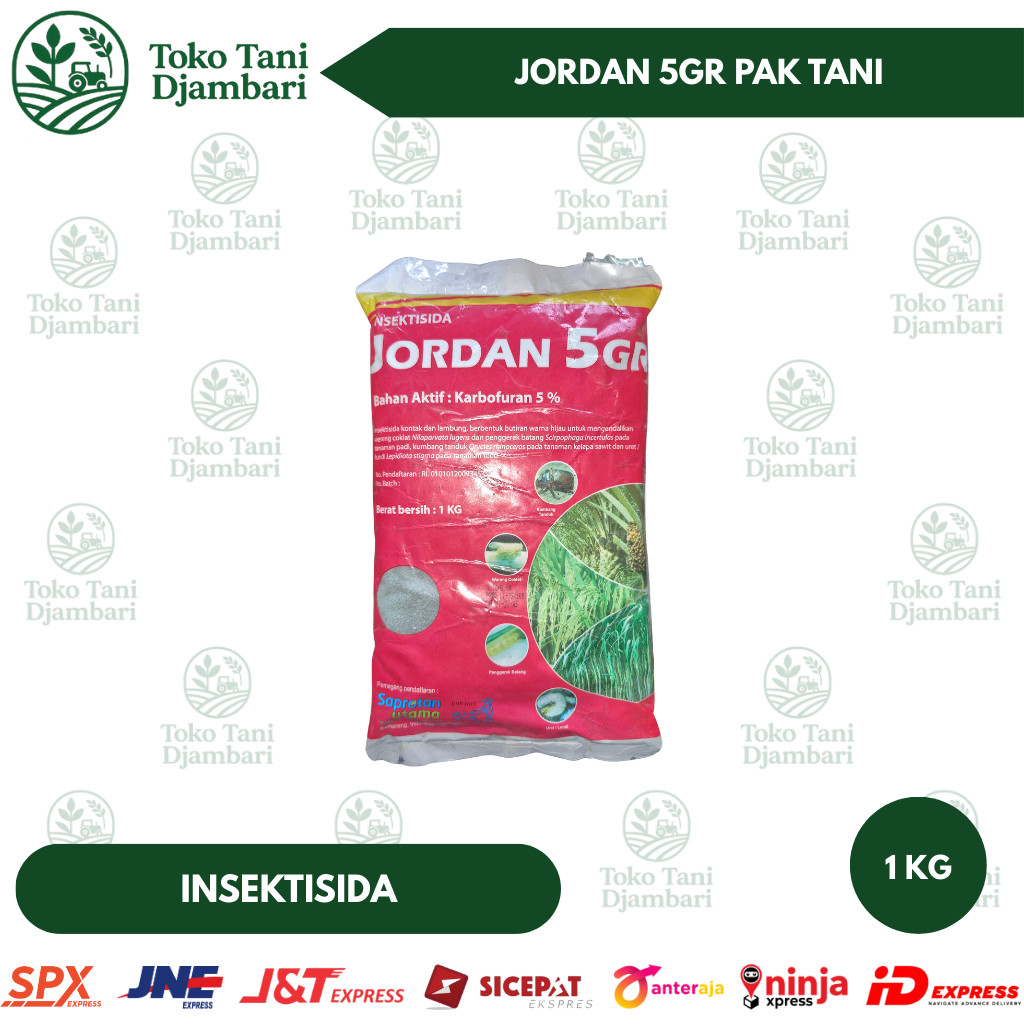 Insektisida Jordan 5GR Pak Tani 1 Kg Karbofuran 5% – Obat Hama Tanaman Butiran Ampuh Untuk Padi Jagu