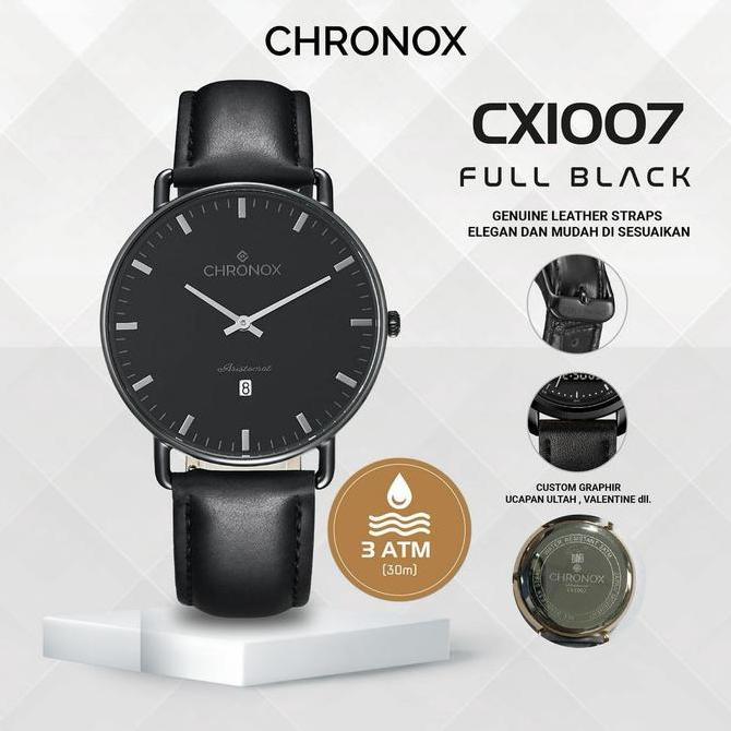 CHRONOX Jam Tangan Pria Kulit Analog - CX1007 MODESTO