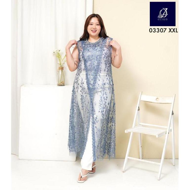 Murah OUTER OZIKO TILE HANA 03307 LD 105 120 I Outer Cantik Casual I Outer Kondangan Mewah Non COD