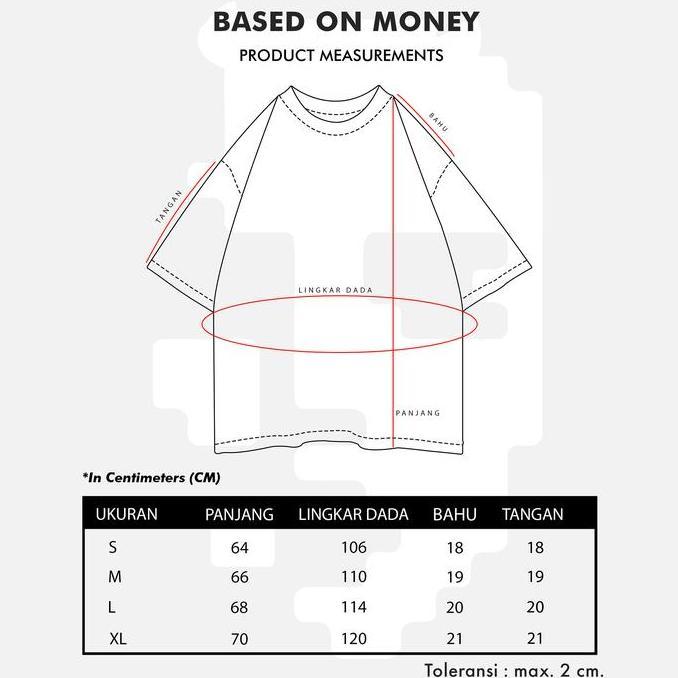 Based On Money - Baju Kaos Distro T Shirt Pria Wanita Phone x Ocn