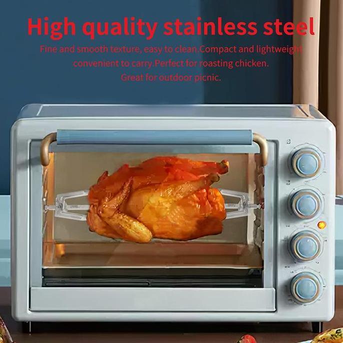 34cm Garpu Set Stik Dan Garpu Pemanggang Oven BBQ