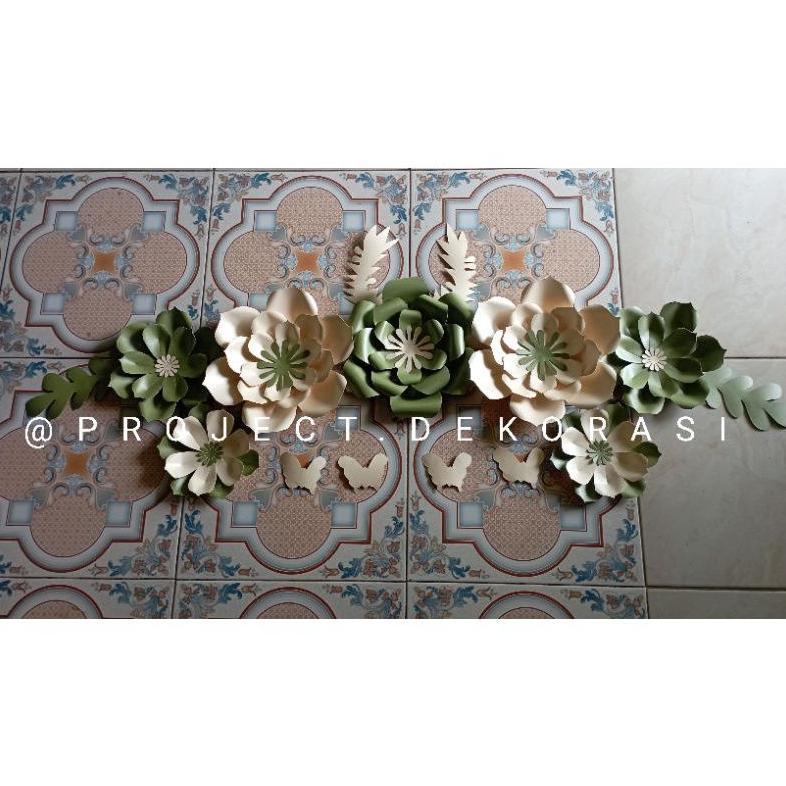 (READY LANGSUNG KIRIM) paperflower dekorasi acara /papan paperflower /  paperflower engagement lamar
