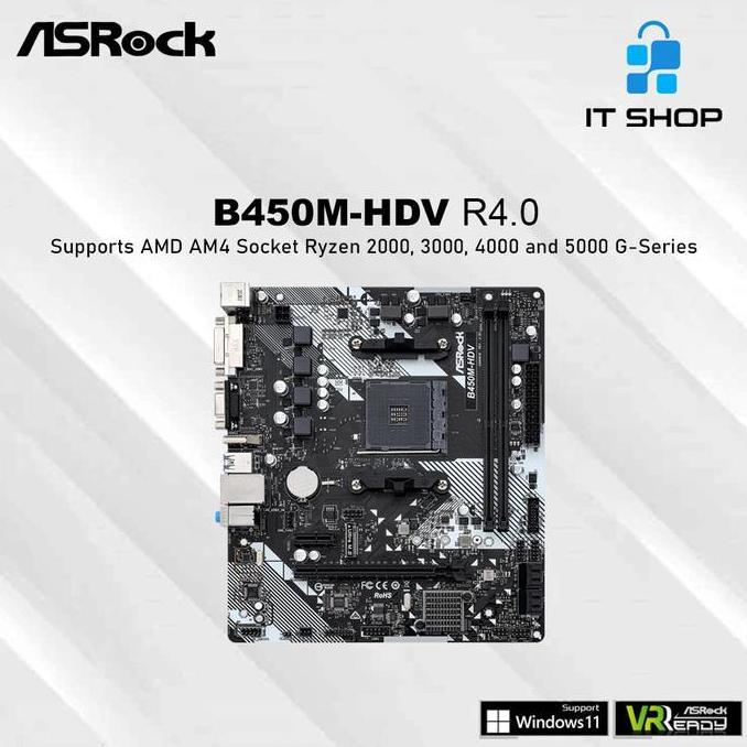 Motherboard Asrock B450M-HDV